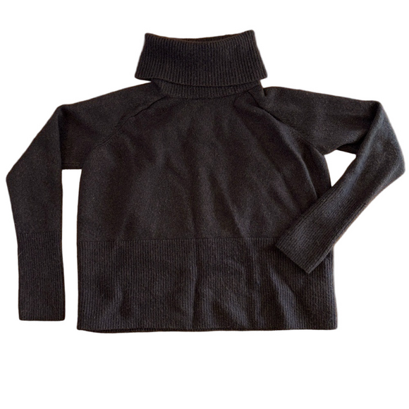 Athleta Wool Cashmere Sweater Dark Gray Size XXS Turtleneck - Picture 1 of 10